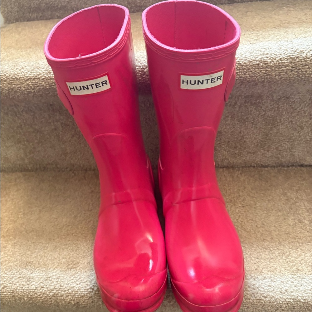 Hunter Vibrant Pink Waterproof Boots